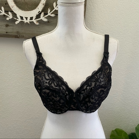 Wacoal Other - Wacoal 851166 38D black underwire lace bra‎